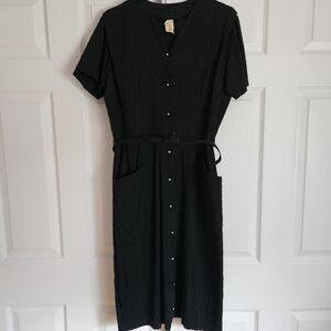 1950s Black Summer Dress
